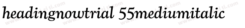 headingnowtrial 55mediumitalic字体转换
